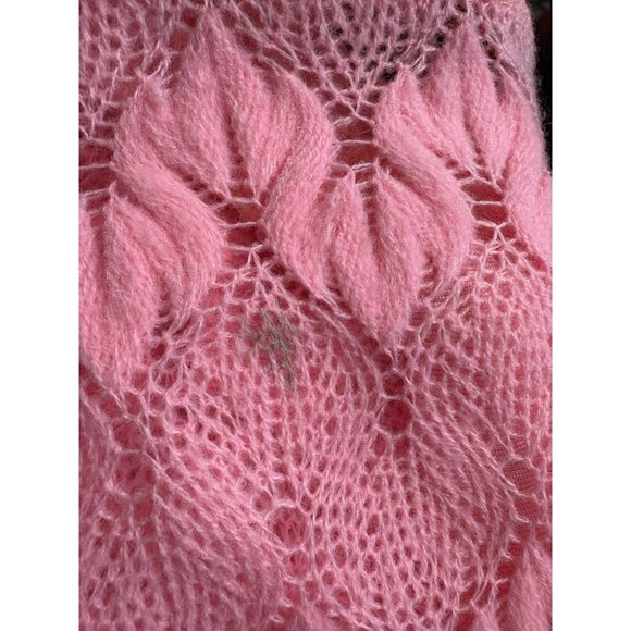 *Vintage Cellini Cardigan Sweater Sm? Bright Pink Grannycore Twee Softie Girly - Picture 6 of 6